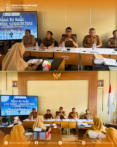 Halal Bihalal GTK SMAN 1 Cigalontang di Hari Raya Idul ..