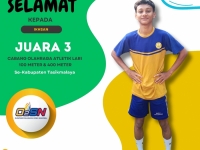 Juara 3 Cabang Olahraga Atletik Lari 100 Meter & 400 Meter